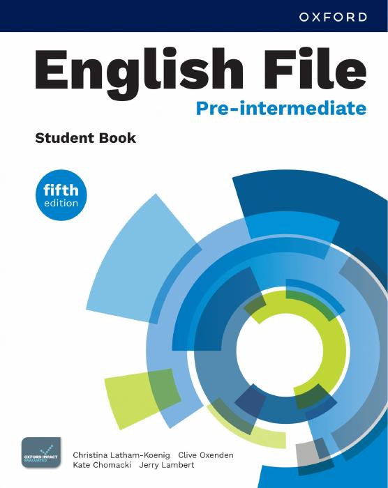 English File 第五版 Pre-Intermediate 学生书封面,版权归原权利人